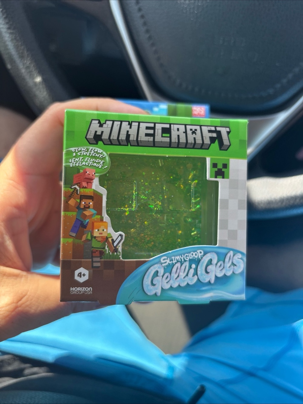 Minecraft Gelli Gels SlimyGel Green Kids Sensory Toy by Horizon